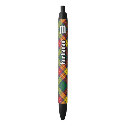 Clan Buchanan Tartan Zwarte Inkt Pen (Voorkant Verticaal)
