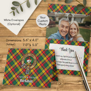 Clan Buchanan Wapen over Tartan