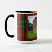 Clan Burnett Crathes Castle Tartan Photo Mug (Gauche)