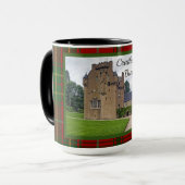 Clan Burnett Crathes Castle Tartan Photo Mug (Devant gauche)