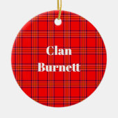 Clan Burnett Modern Tartan Keramisch Ornament (Voorkant)