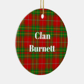 Clan Burnett Oude Tartan Keramisch Ornament (Rechts)