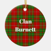 Clan Burnett Oude Tartan Keramisch Ornament (Voorkant)