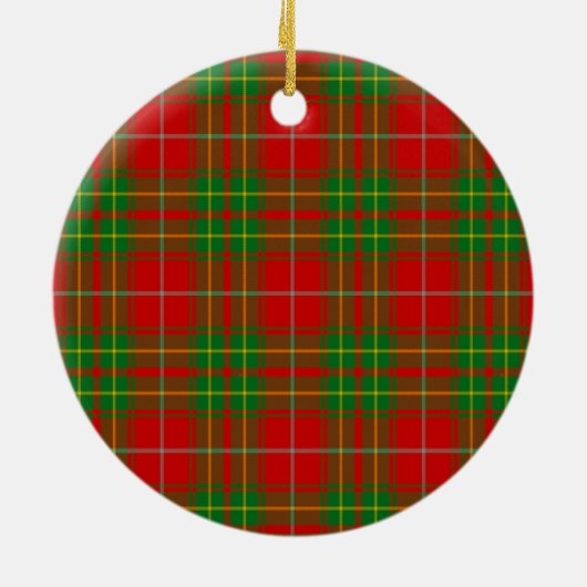 Clan Burnett Oude Tartan Keramisch Ornament (Achterkant)
