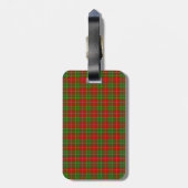 Clan Burnett Tartan Bagagelabel (Achterkant verticaal)