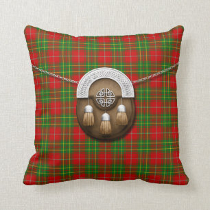 Clan Burnett Tartan en Sporran Kussen