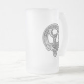 Clan Burns Crest Matglas Bierpul (Voorkant rechts)