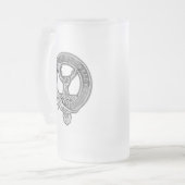 Clan Burns Crest Matglas Bierpul (Voorkant links)