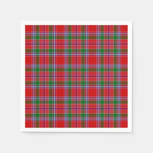 Clan Burrell Tartan Servetten (Voorkant)