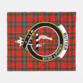 Clan Butter Tartan Pset Fleece Deken (Voorkant (Horizontaal))