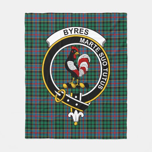 Clan ByresTartan Pset Fleece Deken (Voorkant)