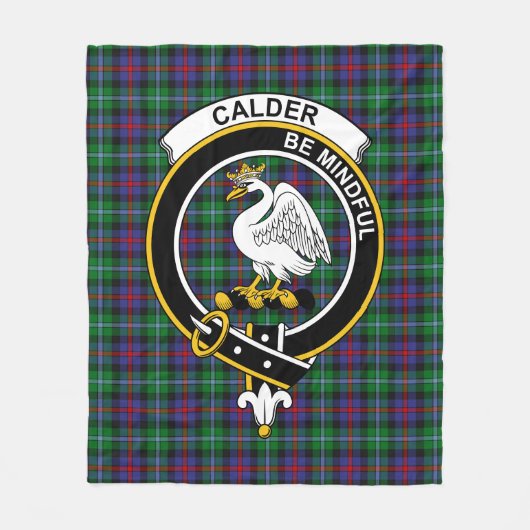Clan Calder-Campbell Tartan Plaid Fleece Deken (Voorkant)