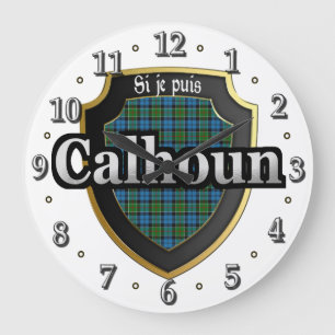 Clan Calhoun Tartan Scottish Dream Clock Grote Klok