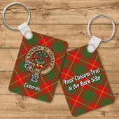 Clan Cameron Crest over Tartan Sleutelhanger