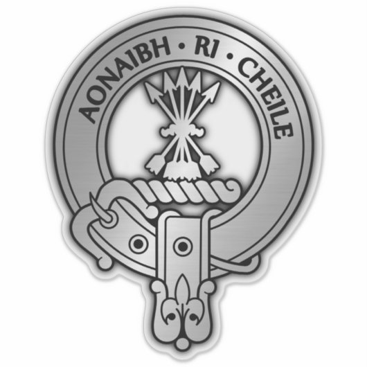 Clan Cameron Crest Sticker (Devant)