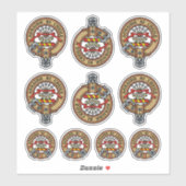 Clan Cameron Crest Sticker Set (Vel)