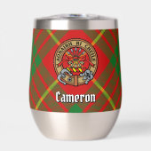 Clan Cameron Crest sur Tartan (Avant)