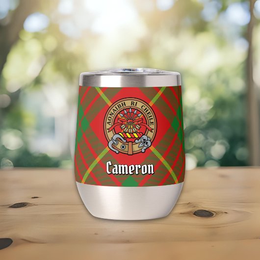 Clan Cameron Crest sur Tartan