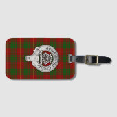 Clan Cameron Crest & Tartan Bagagelabel (Voorkant (horizontaal))