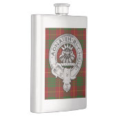 Clan Cameron Crest & Tartan Flacon (Rechts)