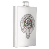 Clan Cameron Crest & Tartan Flacon (Rechts)