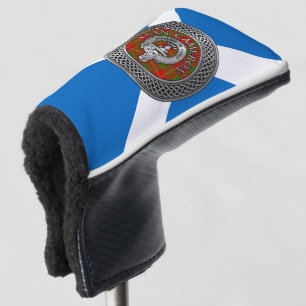 Clan Cameron Crest & Tartan Knot Golf Head Hoesje Golfheadcover