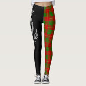 Clan Cameron Crest & Tartan Leggings (Voorkant)