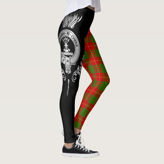 Clan Cameron Crest & Tartan Leggings (Rechts)