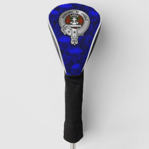 Clan Cameron Crest & Tartan op Thistle Golfheadcover