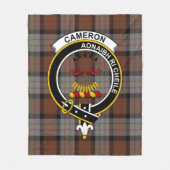Clan Cameron Of Erracht Verweerde Tartan Schotse P Fleece Deken (Voorkant)