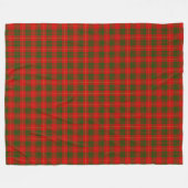 Clan Cameron Scottish Tartan Pset Pattern Fleece Deken (Voorkant (Horizontaal))