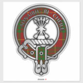 Clan Cameron Tartan Crest Sticker (Feuille)