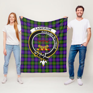 Clan Cameron Tartan Pset Fleece Deken