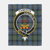 Clan Cameron van Erracht Ancient Tartan Pset Fleece Deken (Voorkant)