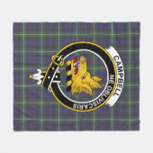 Clan Campbell Argyll Modern Tartan Fleece Deken (Voorkant (Horizontaal))