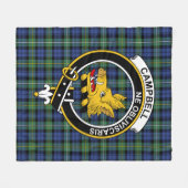 Clan Campbell Argyll Oude Tartan Plaid Fleece Deken (Voorkant (Horizontaal))