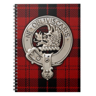 Clan Campbell Crest & Armaddie Tartan Notitieboek