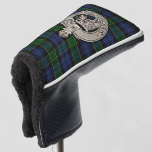 Clan Campbell Crest & Breadalbane Tartan Golfheadcover