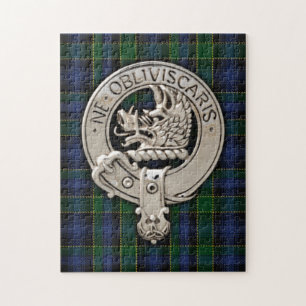 Clan Campbell Crest & Breadalbane Tartan Legpuzzel
