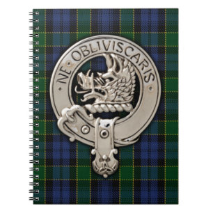 Clan Campbell Crest & Breadalbane Tartan Notitieboek