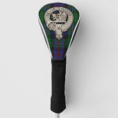 Clan Campbell Crest & Cawdor Tartan Golfheadcover (Voorkant)