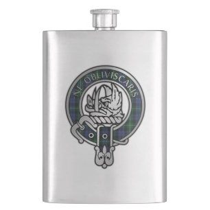 Clan Campbell Crest & Tartan Flacon