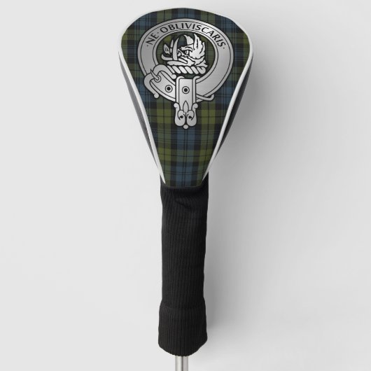 Clan Campbell Crest & Tartan Golfheadcover (Voorkant)