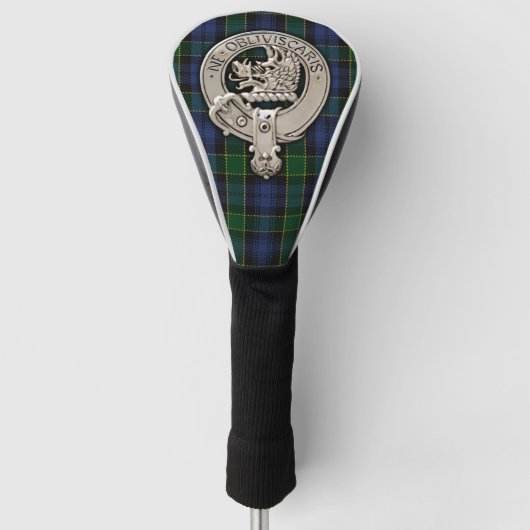 Clan Campbell Crest & Tartan Golfheadcover (Voorkant)