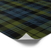 Clan Campbell Crest & Tartan Poster (Hoek)