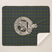 Clan Campbell Crest & Tartan Sherpa Deken (Voorkant (horizontaal))