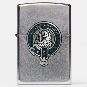 Clan Campbell Crest & Tartan Zippo aansteker