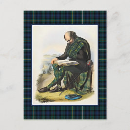 Clan Campbell  Illustratie Tartan Lijst Briefkaart