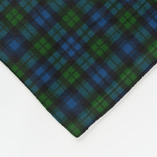Clan Campbell Militaire Tartan Fleece Deken