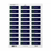 Clan Campbell Plaid Monogram Custom Étiquette de a (Feuille entière)